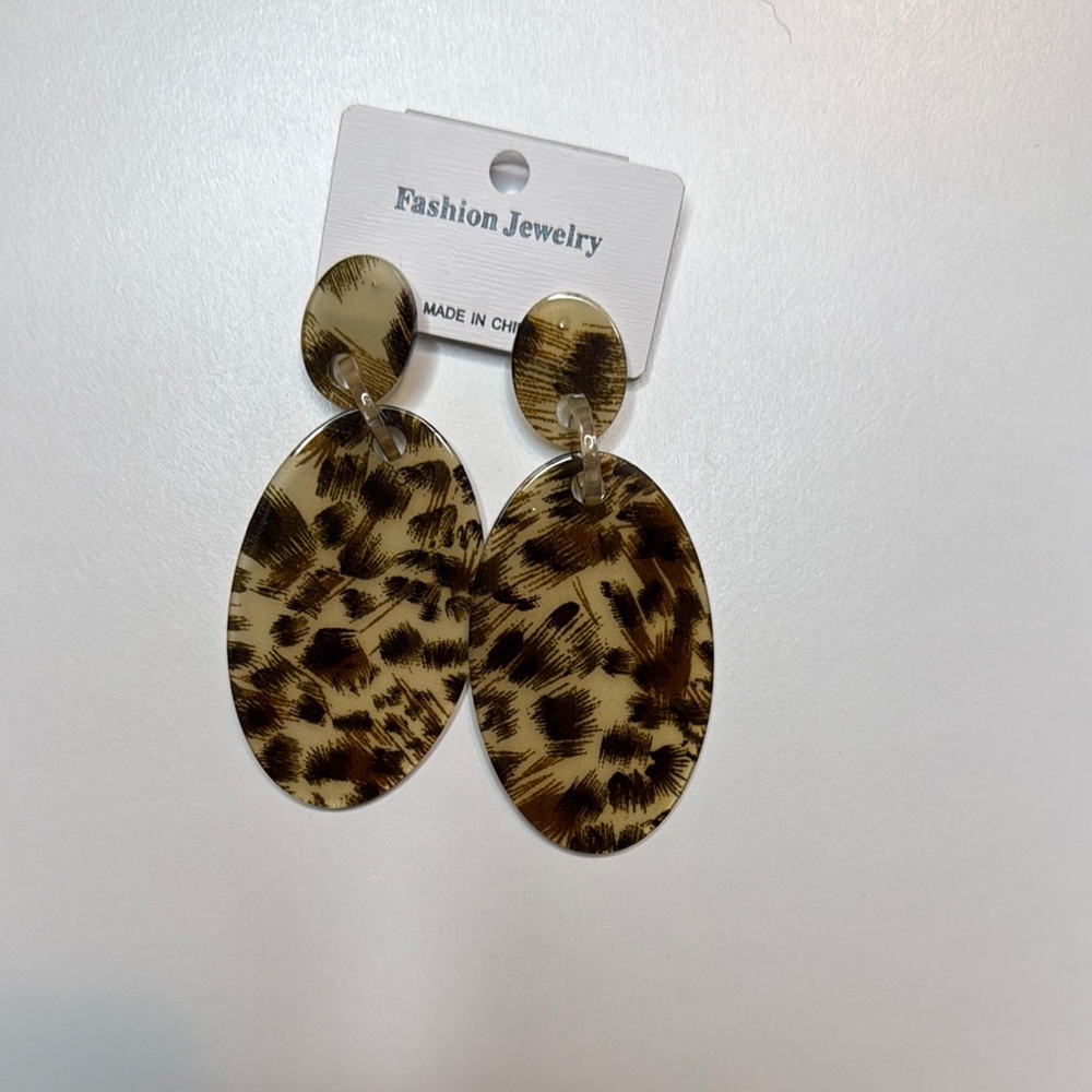 Leopard Print Fashion Earrings